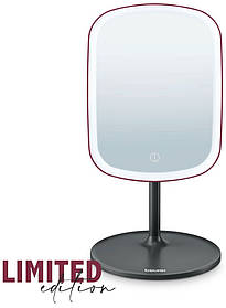 Дзеркало косметичне Beurer прямокутне 15?21 см, поворотн. підсвічування, чорне