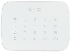 Бездротова сенсорна клавіатура U-Prox Keypad G4 White, 4 групи, бездротовий, білий