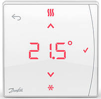 Терморегулятор Danfoss Icon2 Featured RT, IR датчик, +5...35 °C, програмований, бездротовий, накладний, 3В,