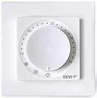 Терморегулятор Devi Devireg Room +4...45° механічний програмований Bluetooth вбудований 16A 230В білий