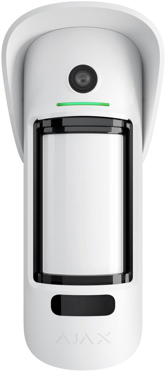 Бездротовий датчик руху з камерою та фото по запиту Ajax MotionCam Outdoor PhOD, Jeweller, білий, фото 1