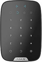 Бездротова сенсорна клавіатура Ajax Keypad Plus, jeweller, бездротовий, чорний (26077.83.BL1)