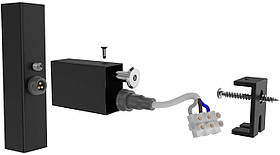 Комплект прих.підкл шнура 25x50 під проф.стояк чорний мат
