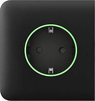 Бічна панель для вбудованої розетки Ajax SideCover for Outlet smart, Jeweler, бездротова, чорний