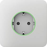 Передня панель для вбудованої розетки Ajax SoloCover for Outlet smart, Jeweler, бездротова, білий