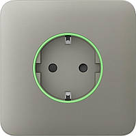 Передня панель для вбудованої розетки Ajax SoloCover for Outlet smart, Jeweler, бездротової, olive