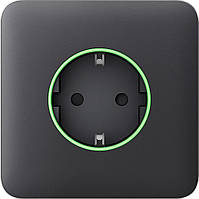 Передня панель для вбудованої розетки Ajax SoloCover for Outlet smart, Jeweler, бездротової, graphite