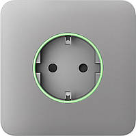 Передня панель для вбудованої розетки Ajax SoloCover for Outlet smart, Jeweler, бездротова, fog