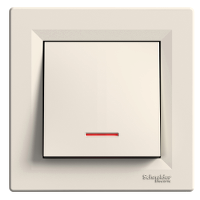 Вимикач з підсвічуванням Крем Asfora Schneider Electric, EPH1400123