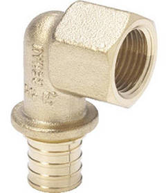 Кутник перехідний Rehau Rautitan RX+, 16-1/2", гайка, внутр. різьба, бронза