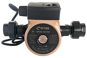 Насос циркуляційний Optima OP25-40-180, G 1 1/4", 10 бар, 180мм, 71Вт, 230В