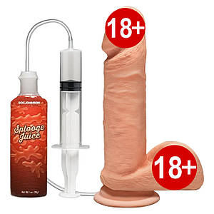 Кончайний фаллоїмітатор Doc Johnson The D ULTRASKYN Perfect D Squirting — 7 Inch