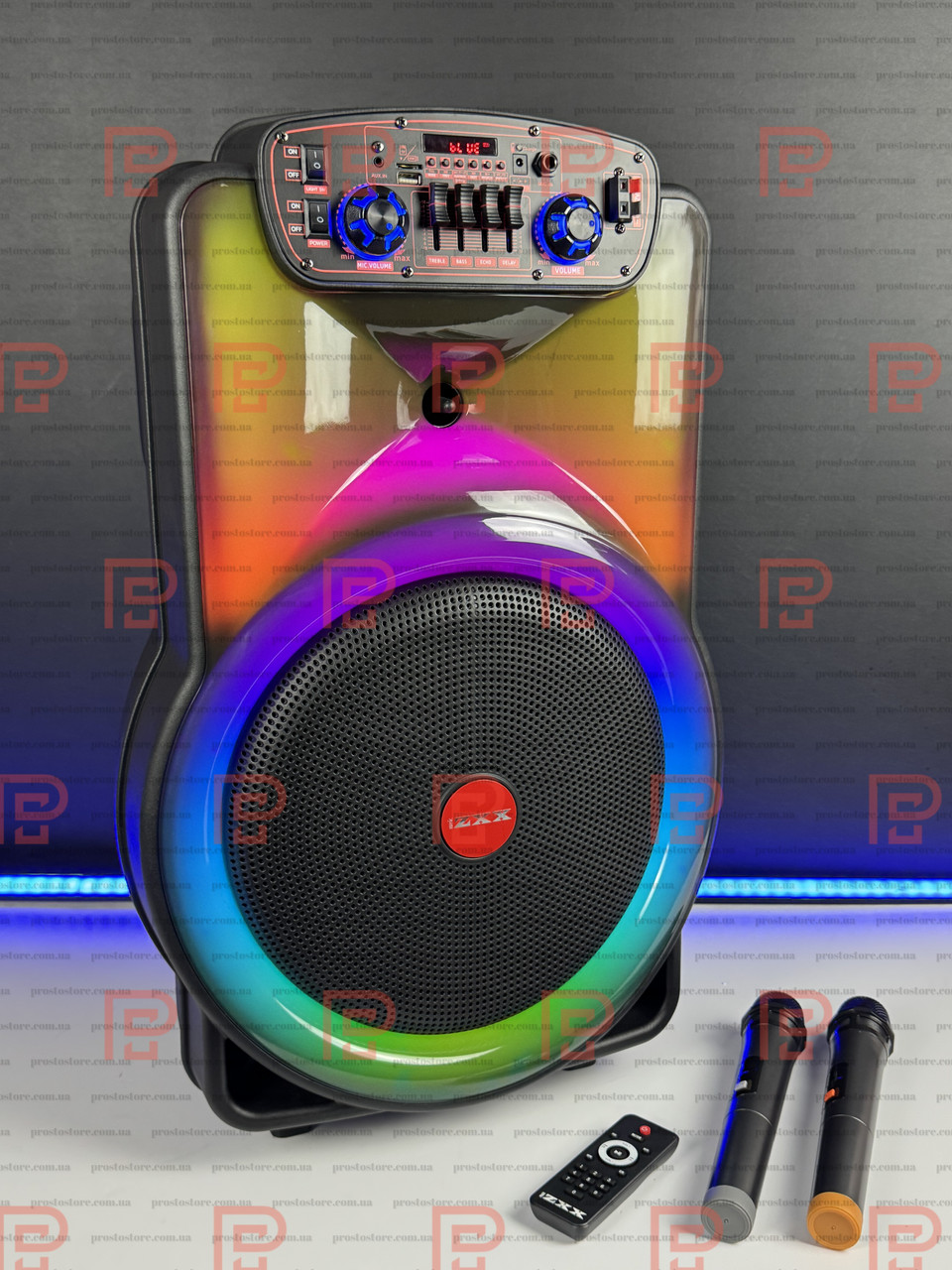 Акустична колонка JBL-ZXX 3000 Вт 1×15″ — портативна звукова система з Bluetooth, TWS, FM, USB, TF, LED, 2 мікрофони, REC, ДК, фото 1