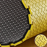 Килимок-пазл захисний з кромкою WCG 100 х 100 х 3 см жовто-чорний, фото 2