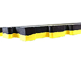 Килимок-пазл захисний з кромкою WCG 100 х 100 х 3 см жовто-чорний, фото 5