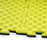 Килимок-пазл захисний з кромкою WCG 100×100×2 см жовто-чорний, фото 4