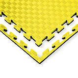 Килимок-пазл захисний з кромкою WCG 100×100×2 см жовто-чорний, фото 5