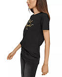 УЦІНКА Жіноча футболка Karl Lagerfeld Paris з логотипом 1159835057 (Чорний M), фото 4