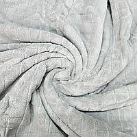 Рушник сауна мікрофібра 90х160 см Mallory сірий Квадратик