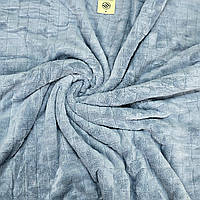 Рушник сауна мікрофібра 90х160 см Mallory синій Квадратик