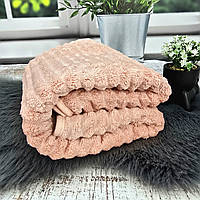 Рушник сауна мікрофібра 80х160 см Solafa рожевий Полоса