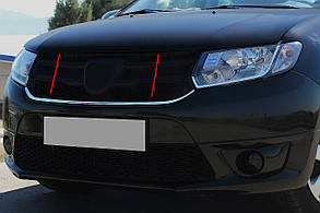 Накладка під решітку (1 шт., нерж.) для Dacia Logan MCV 2013-2020 рр