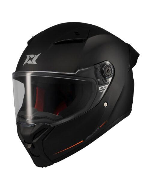 Мотошолом AXXIS FENIX SOLID A1 Gloss Black L, фото 1