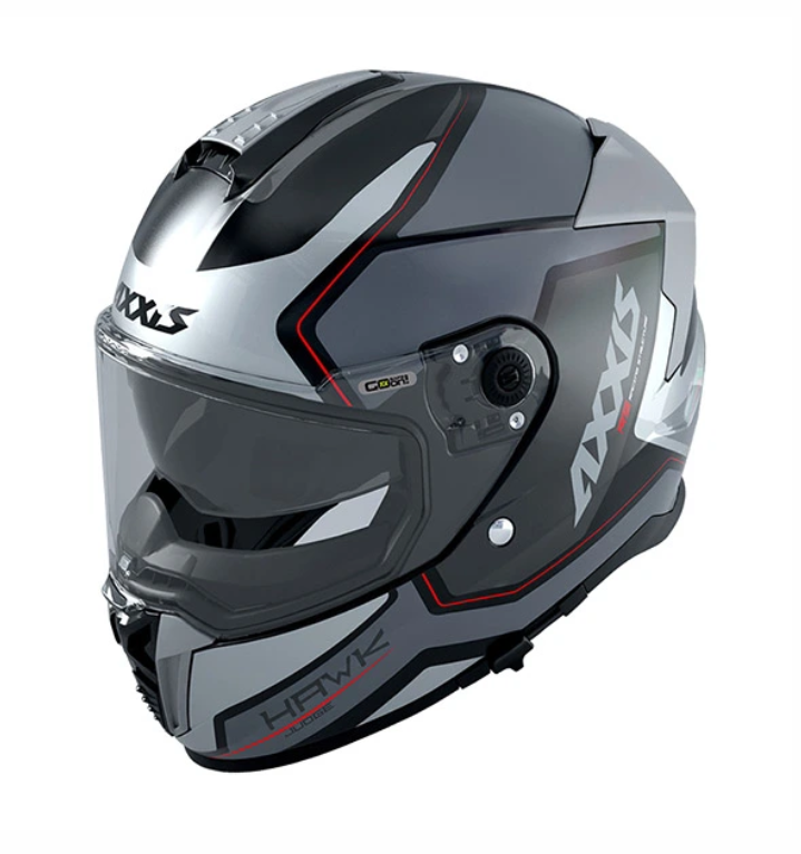 Мотошолом AXXIS HAWK SV JUDGE B2 GLOSS GRAY M