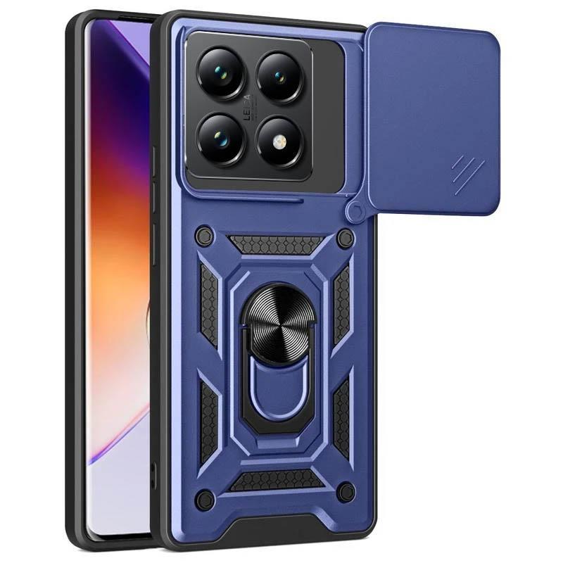 Протиударний чохол Ummi Camshield Serge Ring для Xiaomi 14T | Броньований з кільцем-підставкою Синій, фото 1