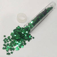 Фігурні блискітки 5г, зелений (93705-5)