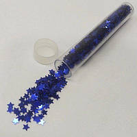 Фігурні блискітки 5г, синій (93705-4)