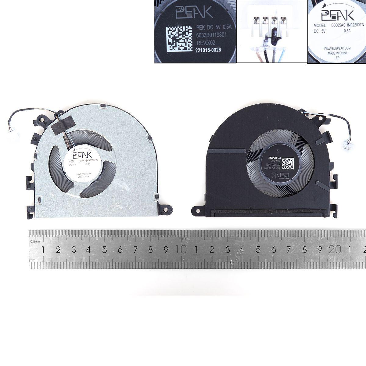 Вентилятор для HP 14-EM 14-EP 14T-EP 240 245 G10 TPN-I142, (6033B0119801, FQ7W DFS5K22B15673A, N36314-001, Original), фото 1