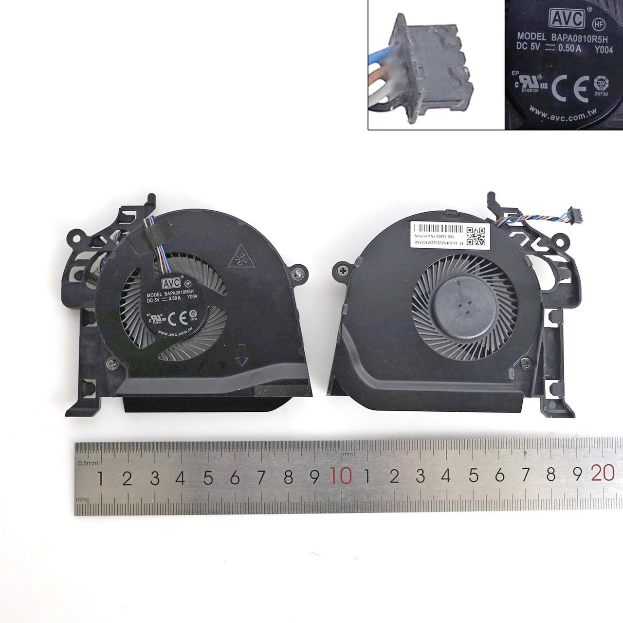 Вентилятор GPU для HP ZBook 15 G5 15 G6 series, (BAPA0810R5H-Y004, L30895-001, L72277-001, Original), фото 1