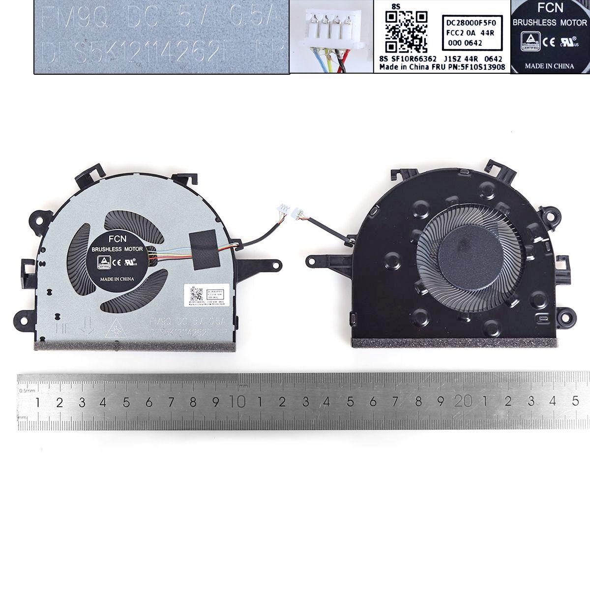 Вентилятор для Lenovo IdeaPad 3 17ADA05 17ARE05 17IML05 17IIL05, (5F10S13908, FM9Q, DC28000F5F0, Original), фото 1