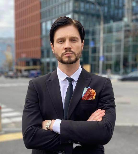 Чоловіча дизайнерська хустка-Паше "Киів 4 сезона " нагрудна хустка для костюма від My scarf, фото 1