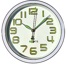 Настінний годинник Безшумний (25 см) Ph-03-W QUARTZ білий