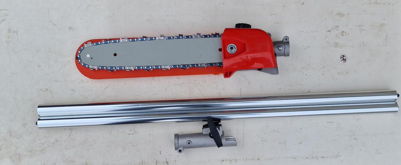 Насадка висоторіз +вал зі з'єднувачем труба 26/28 мм, 9/7шлиць, шина 10/12 дюймів, фото 1