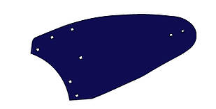 3441027 Відвал плуга лівий B25HR (Vulcan) (3441025)