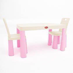 Ігровий набір Стіл та 2 стільця (пластик) Doloni Toys 04680/12