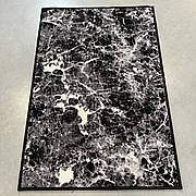 0,68*1 Килимок на гумовій основі Чорний мармур