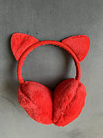 Хутряні дидячі навушники з вушками черовні