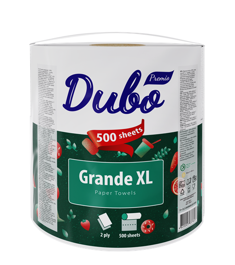 Рушник целюлозний Диво Soffione GRANDE XL 1 рул на гільзі, 2-х шар., білий