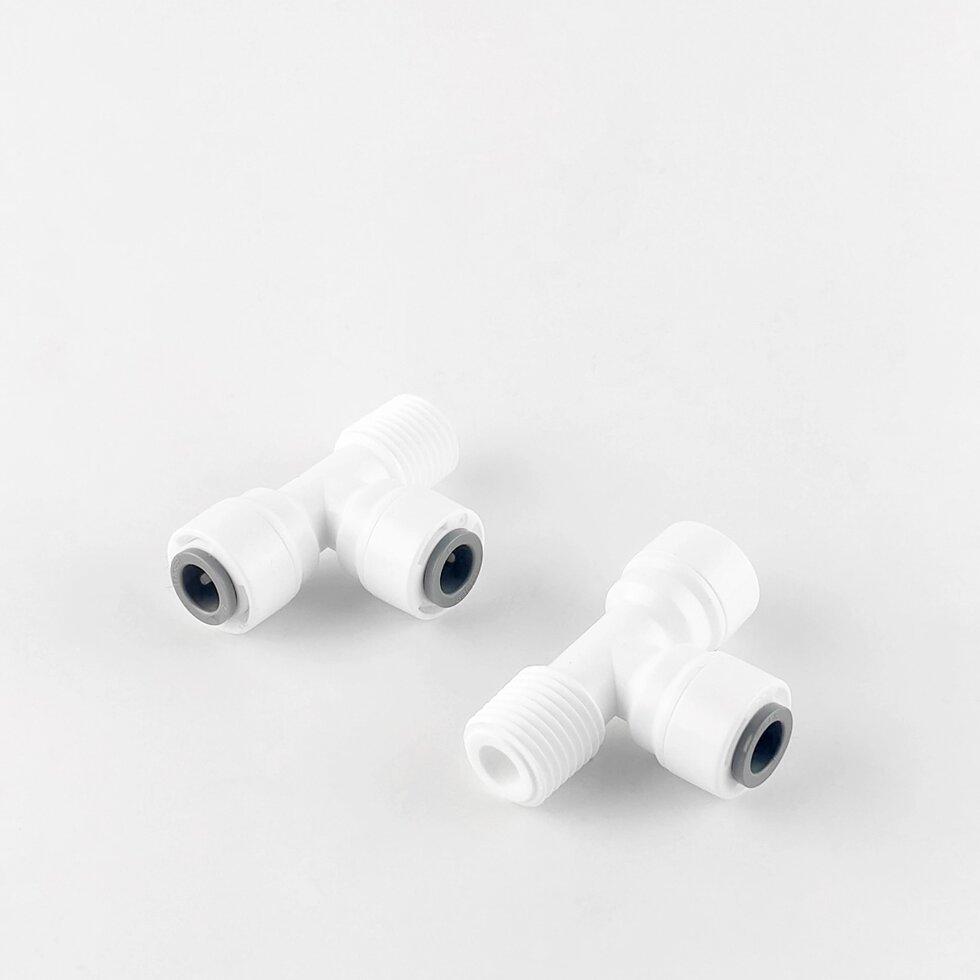 1804-А / 4MRT44 Фітинг Т-подібний (різьблення 1/4 - трубка 1/4 - трубка 1/4), фото 1