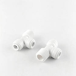 1804-D  (6MBT68-D) Фітинг Т-подібний (трубка 3/8 - трубка 3/8 - різьблення 1/2)