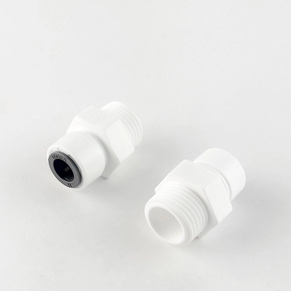 1813-E / 6mc8 Фітинг прямий (трубка 3/8 дюйма - різьба зовнішня 1/2 дюйма), фото 1