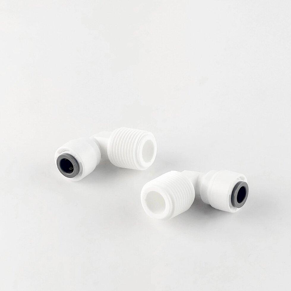 1817-C / 4me6 Фітинг кутовий (трубка 1/4 - різьба зовнішня 3/8), фото 1