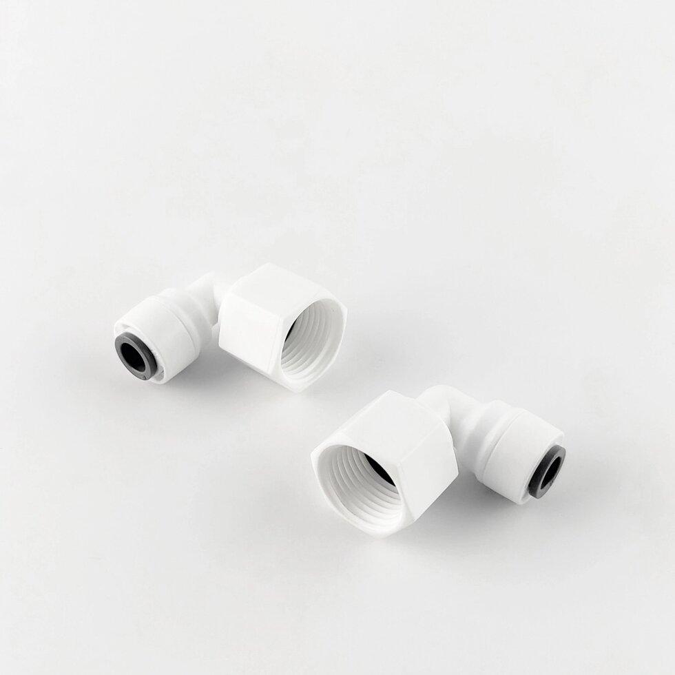 1815-C / 4FE6   Фітинг кутовий (трубка 1/4 - різьба внутрішня 3/8), фото 1