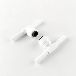 1820-H  Фітинг Т-подібний  стрижень 1/4 - трубка 1/4 - стрижень 1/4