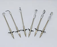 Стріли для боуфішингу 160 мм, нержавіюча сталь 28 г, рибальські дротики з оперенням, гарпуни для спортивної риболовлі з котушкою