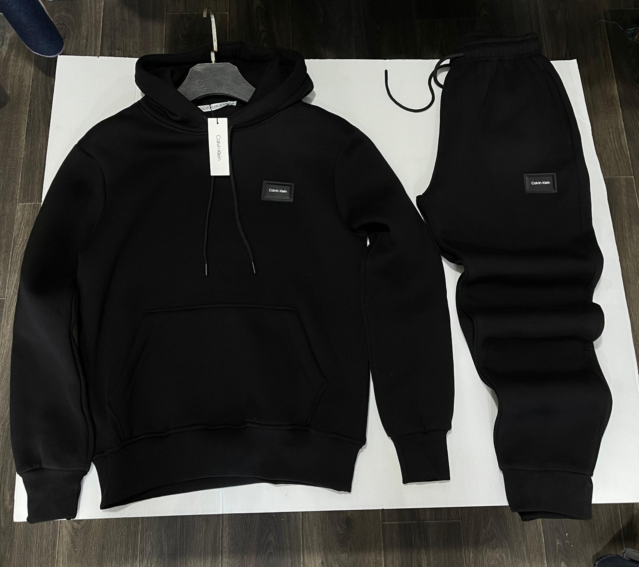 Чоловічий спортивний костюм Calvin Klein зимовий утеплений спорт- костюм із капюшоном Келвін Кляйн